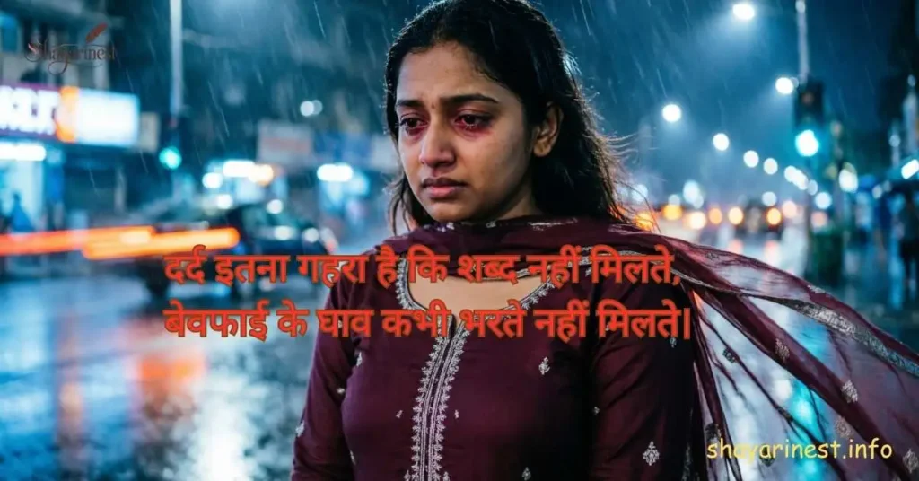Bewafa Dard Bhari Shayari