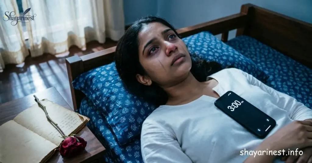 Raat Bhar Yaad Aane Wali Shayari – Indian woman awake at night missing her loved one